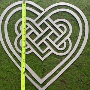 Celtic Heart Love Knot Trinity Knot Charm Eternal Love Irish Never Ending Love Friendship Triangle Knot Faith Loyalty Scottish Knot Gaelic image 6