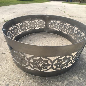 Rose fuego anillo-fuego Pit-rose personalizado de acero fogata | Etsy