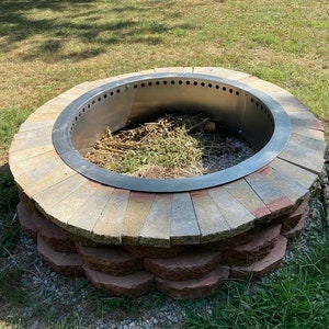 Fire ring with lip, Smokeless, fire pit, Customized  Design, Pit, Firepit, Outdoor, Fire Place, Gift for Camper, Campground,