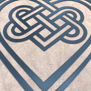 Celtic Heart Love Knot Trinity Knot Charm Eternal Love Irish Never Ending Love Friendship Triangle Knot Faith Loyalty Scottish Knot Gaelic image 5