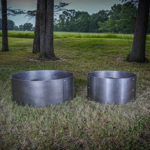 Solid Fire Ring Pit Heavy Duty Campground Personalized Custom Fire Pit