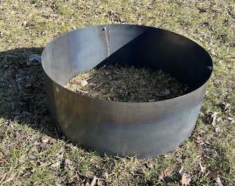 Foyer artisanal en acier corten - anneau de feu de camping solide, durable, rustique, durable, robuste et personnalisable