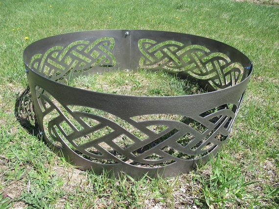 Celtic Band Fire Ringceltic Knot Banner Endless Knot Etsy