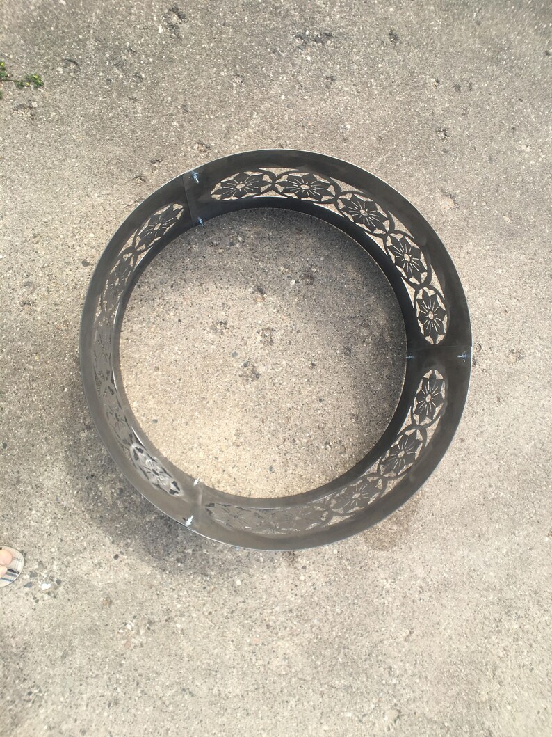 Rose fuego anillo-fuego Pit-rose personalizado de acero fogata | Etsy