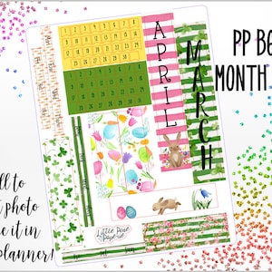 Print Pression b6 Hardbound Monthly Kit - PP b6 Kit - Planner Stickers