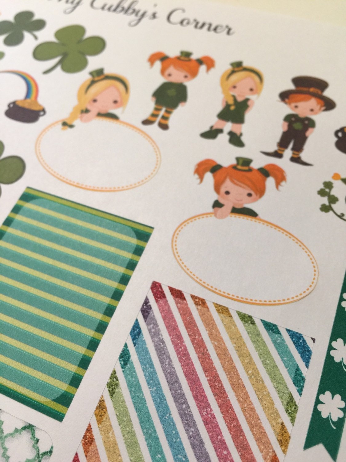 St Patrick's Day Weekly Planner Sticker Kit, St Patricks Day, for Use ...