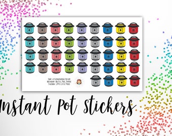 Instant Pot Functional Planner Stickers - Meal Planning Stickers - for use with Erin Condren - Happy Planner