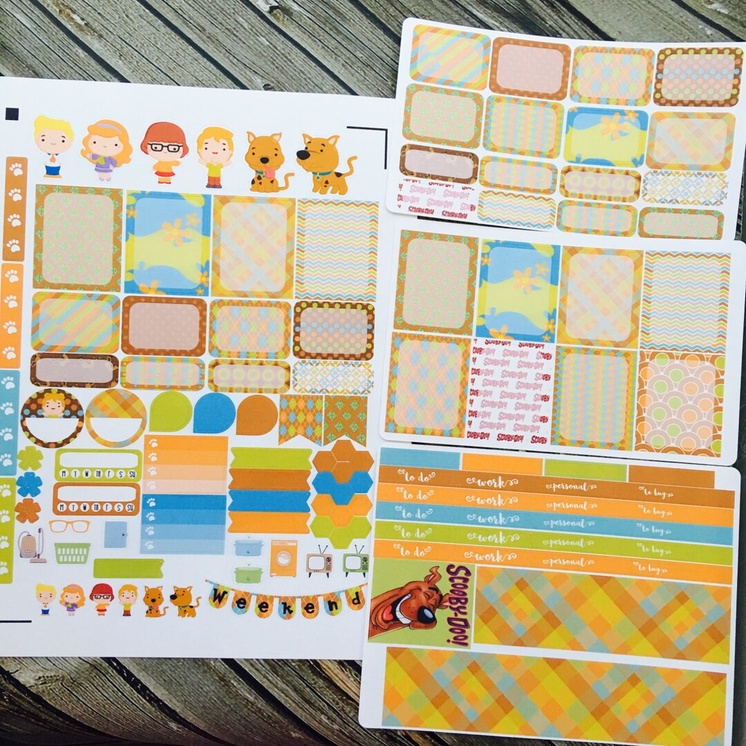Mystery Dog Weekly Planner Stickers Set, for Use With Erin Condren Life ...