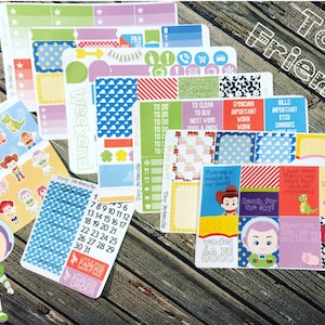 Toy Friends Weekly Planner Sticker Kit - for use with Erin Condren - Happy Planner Toys