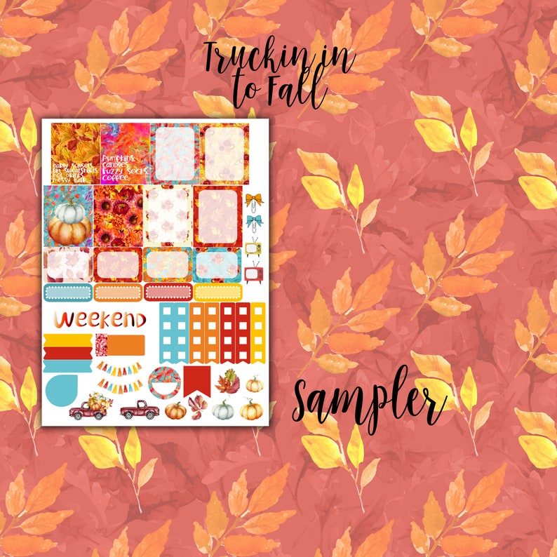 Truckin in to Fall Weekly Planner Kit - for Use With Erin Condren ...