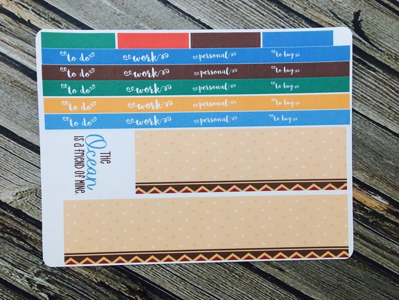 Polynesia Princess Weekly Planner Stickers Set Full Kit | Etsy