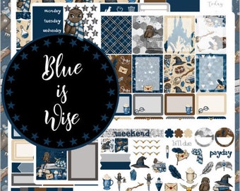 Blue is Wise - Ravenclaw - Wizarding World - Planner Sticker for EC and HP
