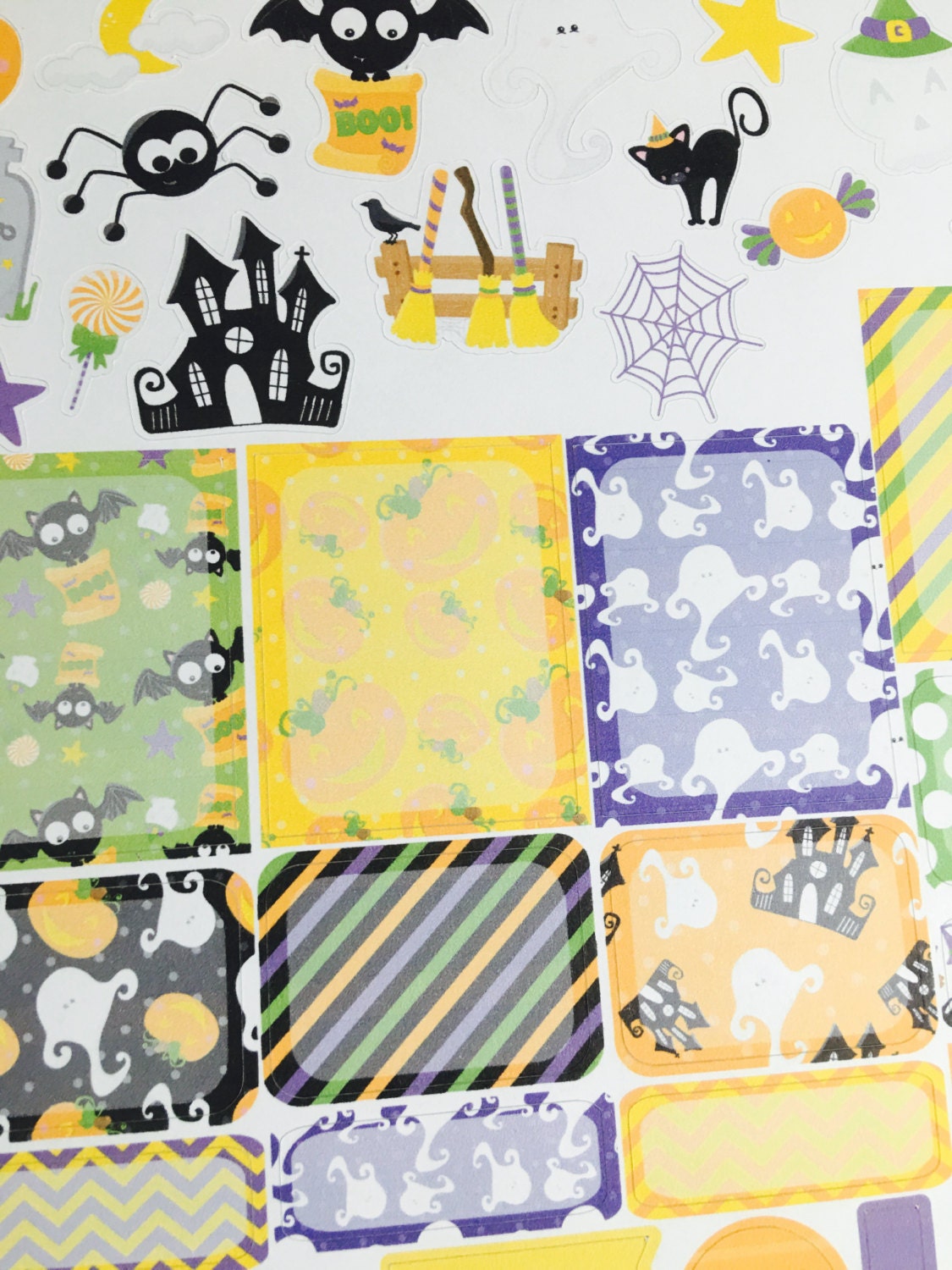 Spooky Halloween Weekly Planner Stickers Set, for Use With Erin Condren ...