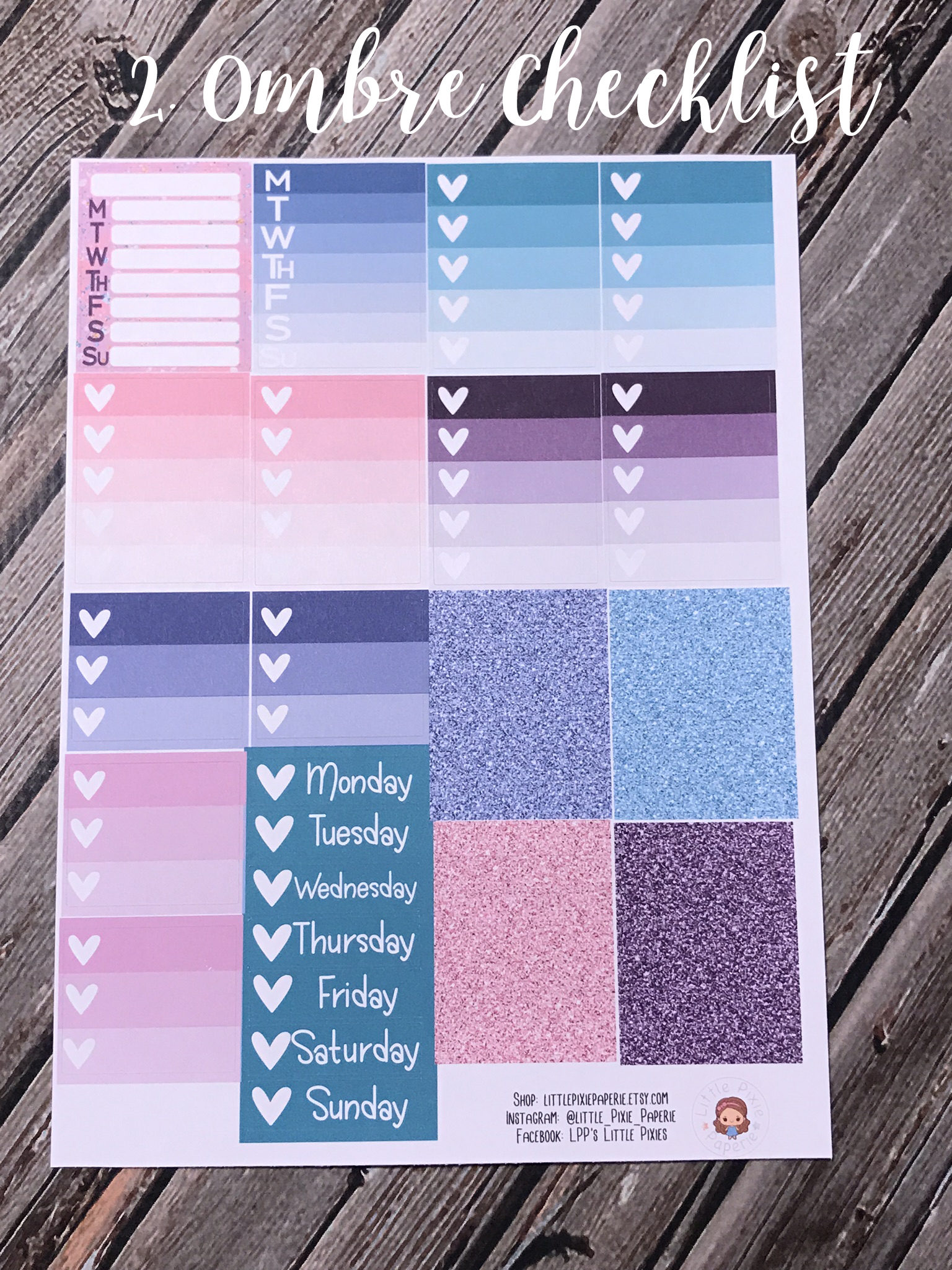 Make Waves Weekly Planner Stickers Kit for Use With Erin - Etsy
