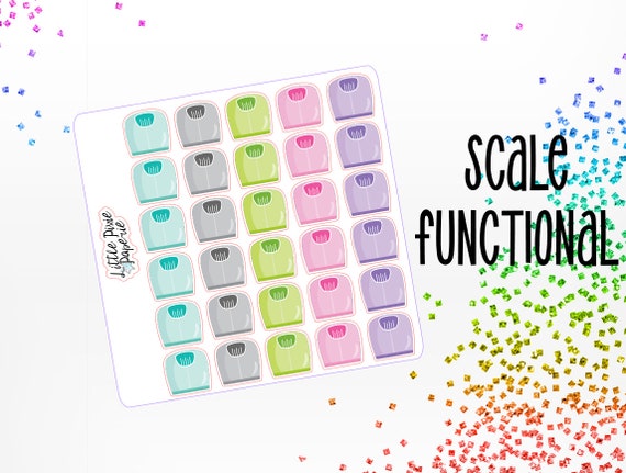 Scale Functional - Erin Condren Stickers - Happy Planner - Functional Stickers - Health Stickers - Weight Tracker
