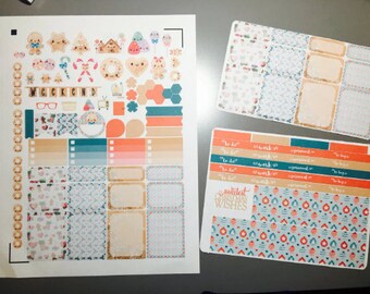 Sweetest Christmas Weekly Planner Stickers Set, for use with Erin Condren Life Planner, Happy Planner