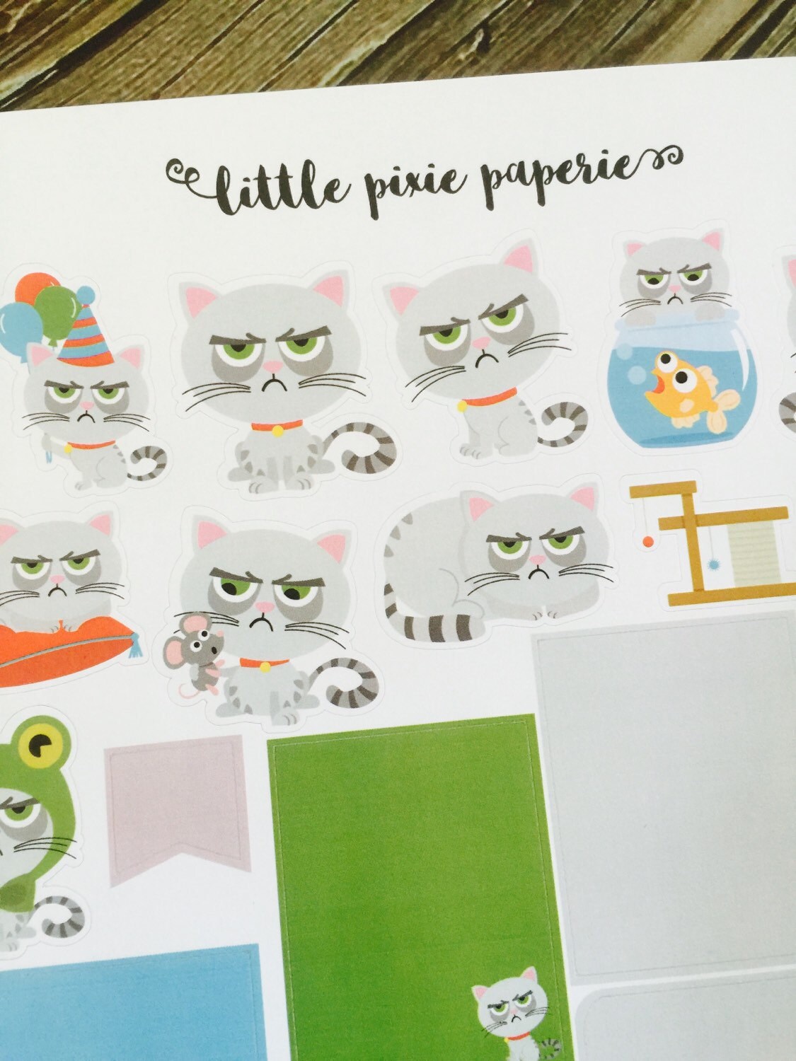 Weekly Planner Sticker Set Sarcastic Cat - Etsy
