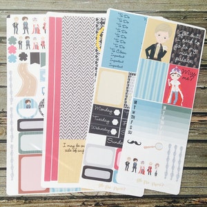 Holmes Weekly Planner Sticker Kit - Detective Stickers - for use with Erin Condren Stickers - Happy Planner
