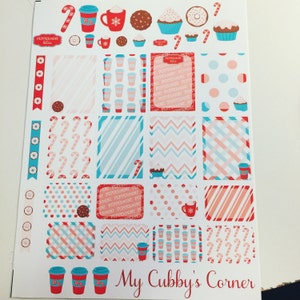 Weekly Planner Stickers Choco Mint