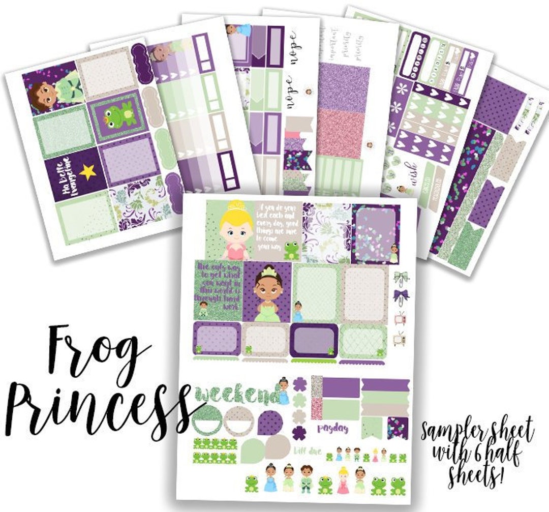 Frog Princess Weekly Planner Sticker Kit - for Use With Recollections ...