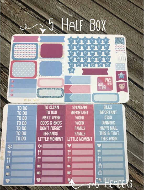 Cute Mermaid Planner Stickers Full Kit - for Use With Erin Condren ...