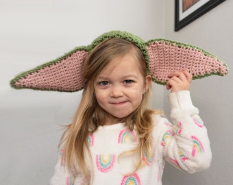 Crochet Pattern Baby Yoda Ears Headband