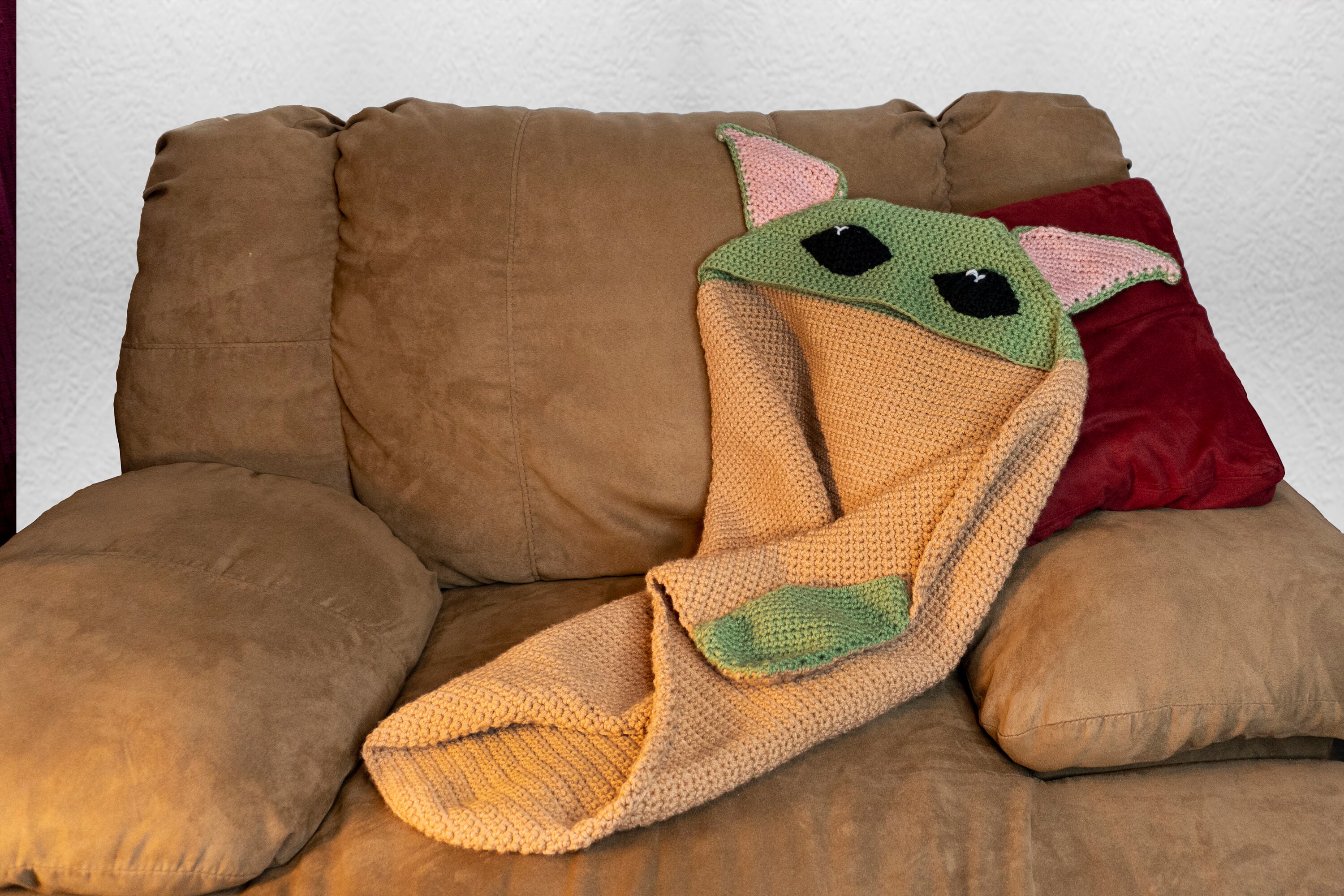 Baby Yoda Hooded Blanket Crochet Pattern Etsy UK