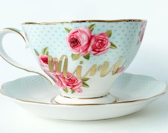 Tea Cup | Personalized Tea Cup | Custom Tea Cup | Tea Lover Gift | Teacup Gift | Tea Cup Gift for Her
