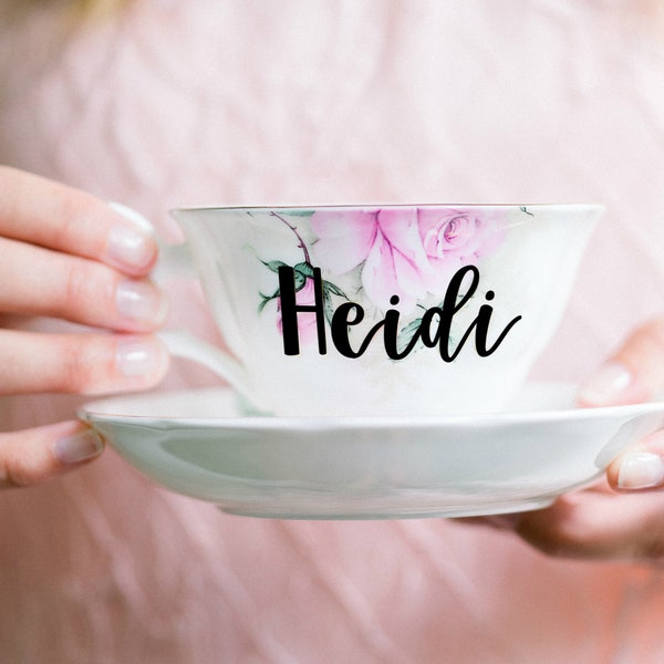 Tea Cup | Personalized Tea Cup | Custom Tea Cup | Tea Lover Gift | Teacup Gift | Tea Cup Gift for Her | Personalised Teacup | Tea Party