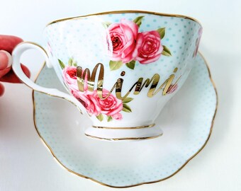 Bridesmaid Proposal | Bridesmaid Gift | Bridesmaid Tea Cup | Bridal Tea Party | Teacup and Saucer | Maid of Honor | Gift for Bridesmaid