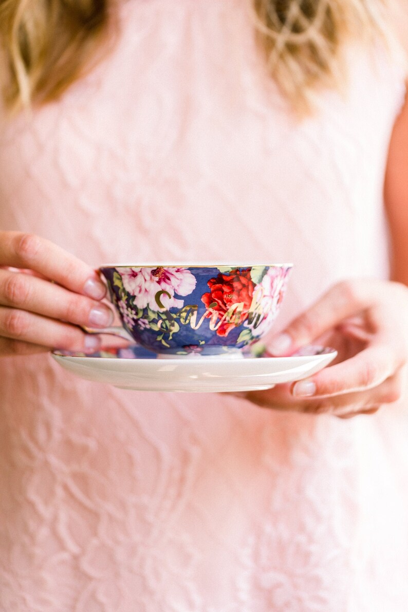 Tea Cup Giftforher Wife Gift Teacup Tea Mug Tea Etsy