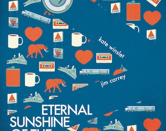 Eternal Sunshine of the Spotless Mind Poster, 12x18 inches