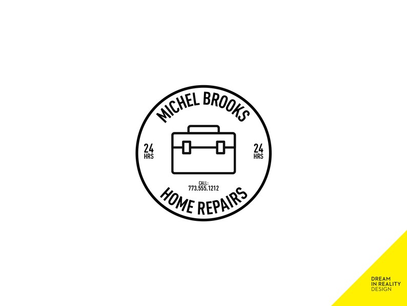 Toolbox Logo Home Repairs Logo Home Renovations Logo Handyman Etsy