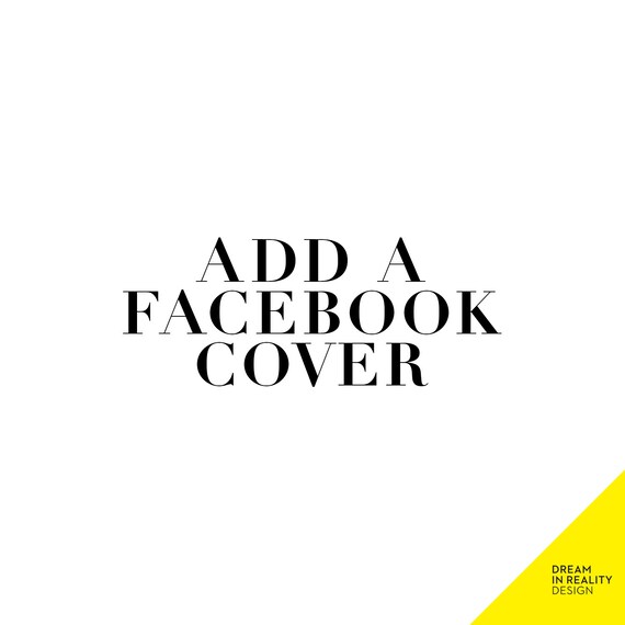 A D D O N Add A Facebook Cover Design To Your Premade Logo Etsy