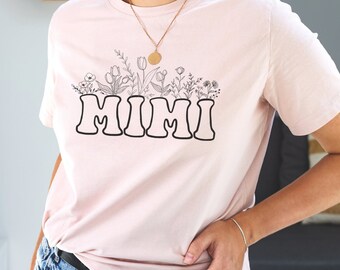 Mimi png, Mimi T-Shirt Design, Grandma T-Shirt design, Mimi png download, Floral Mimi png, Sublimation Design, Retro png, Mimi Retro