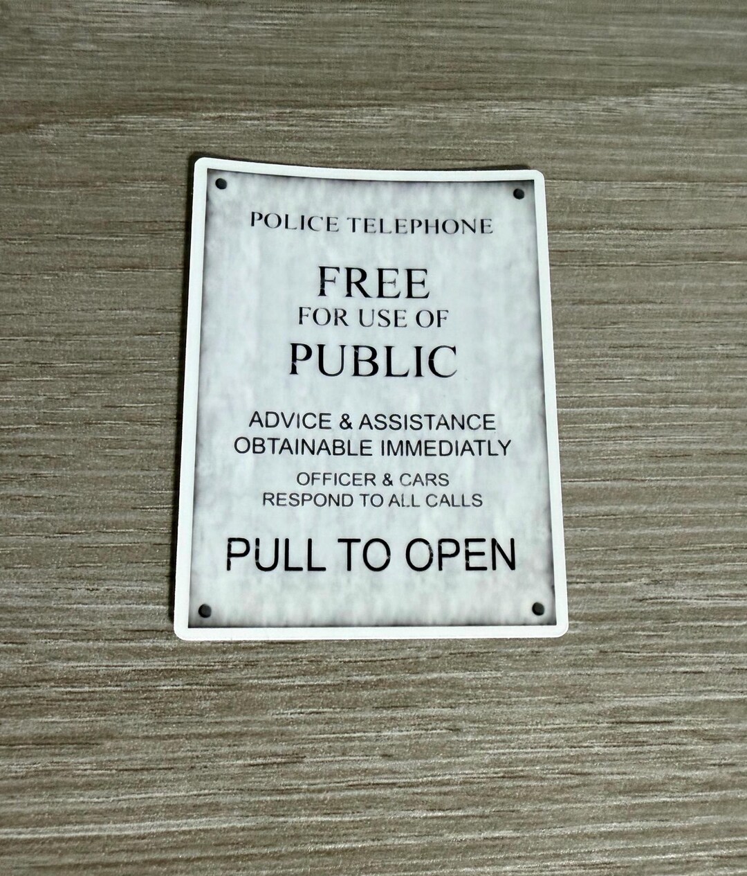 Police Box Sticker, Doctor Who Inspired - Etsy