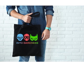 Into Darkness Seried inspirierte Tote Bag, Licht aus, eingeholt, Spiel weiter