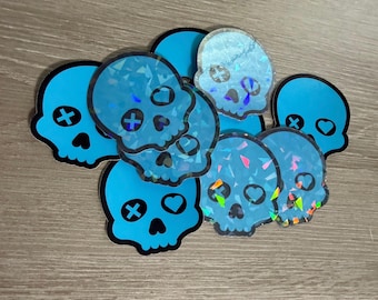 The Faceless Man Sticker, Lights Out Sticker, Glossy or Holographic