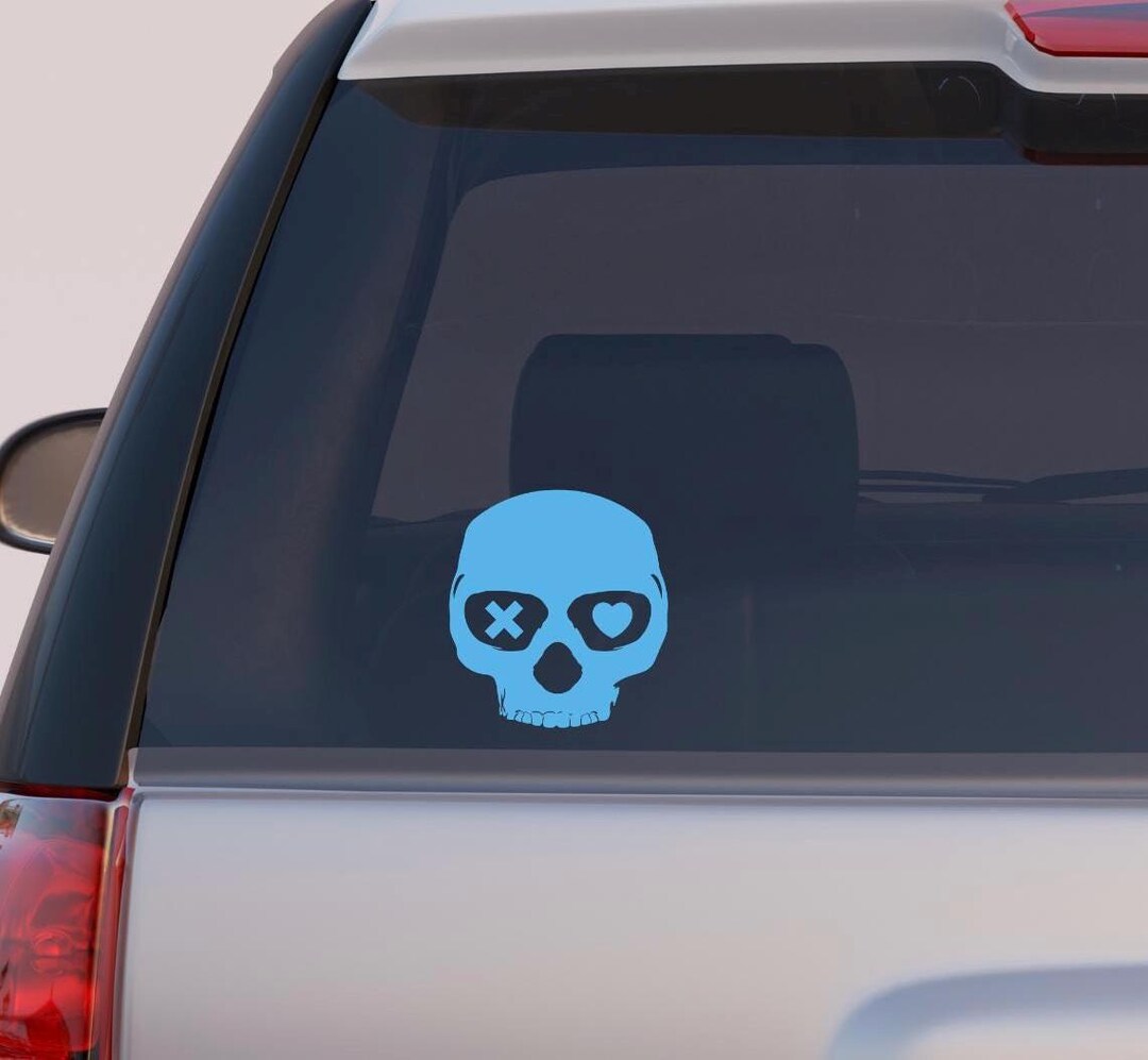 Blue Faceless Man Mask Vinyl Decal, Lights Out Inspired - Etsy