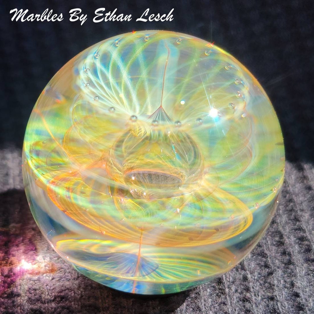 1 41 Handmade Marble By Ethan Lesch Borosilicate Etsy