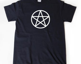 Pentagram Shirt, Halloween T-Shirt, Wiccan Tee,  Wicca Gift For Witch, Punk Rock Symbol