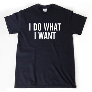 I Do What I Want T-shirt, Attitude Shirt, Funny  Hipster Sarcastic Tee Shirt Hilarious