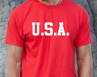 USA Shirt - USA T-shirt - Patriotic Shirt - Fourth of July Independence Day - American Tee Shirt - USA Tee
