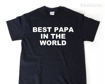 Best Grandpa In The World T-shirt Funny Dad Humor T-shirt | Etsy