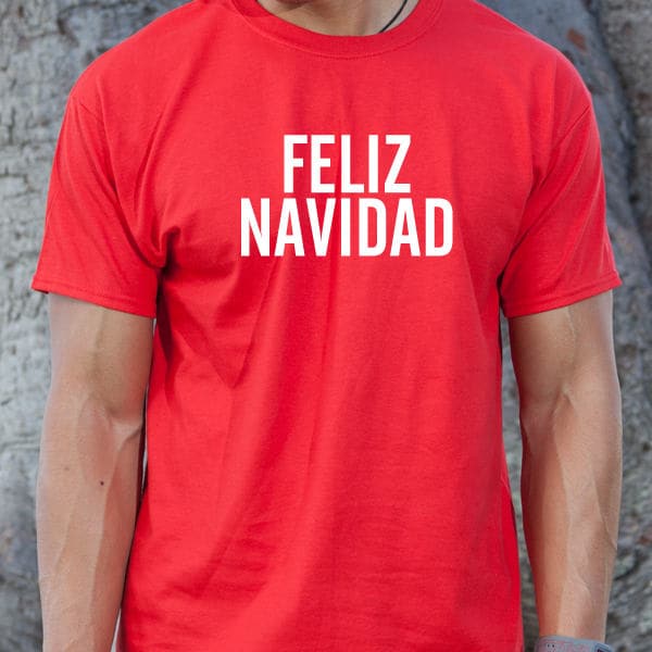Feliz Navidad T-shirt, Feliz Navidad Camiseta,  Funny Mexico Mexican Chicano Merry Christmas Hispanic Gift Idea Tee Shirt