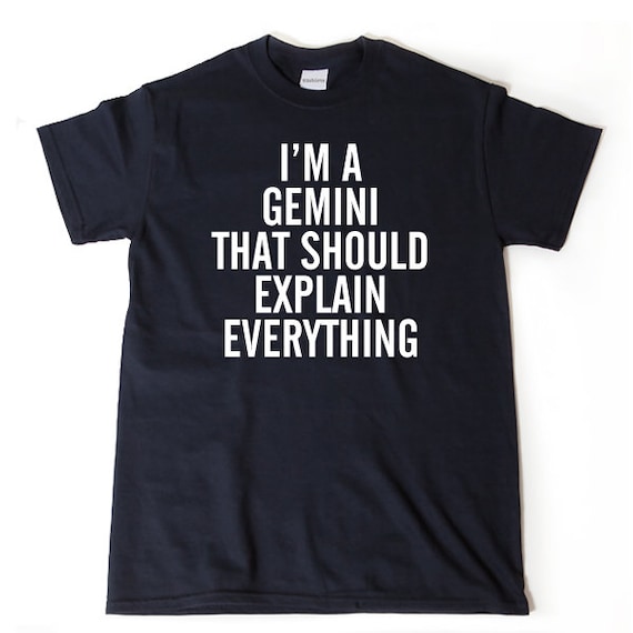 I m A Gemini That Should Explain Everything T shirt Gemini Shirt