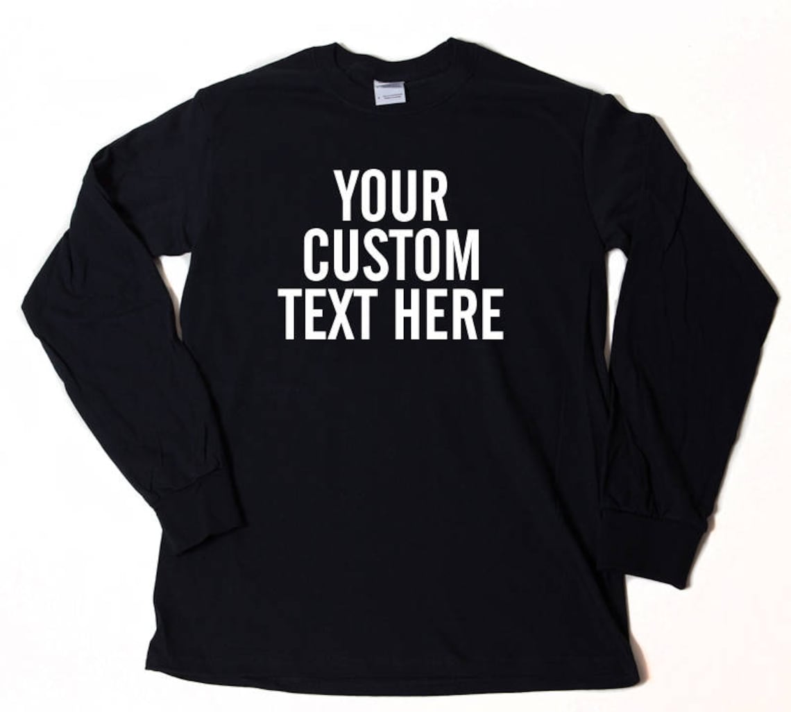 custom long sleeve t shirt printing