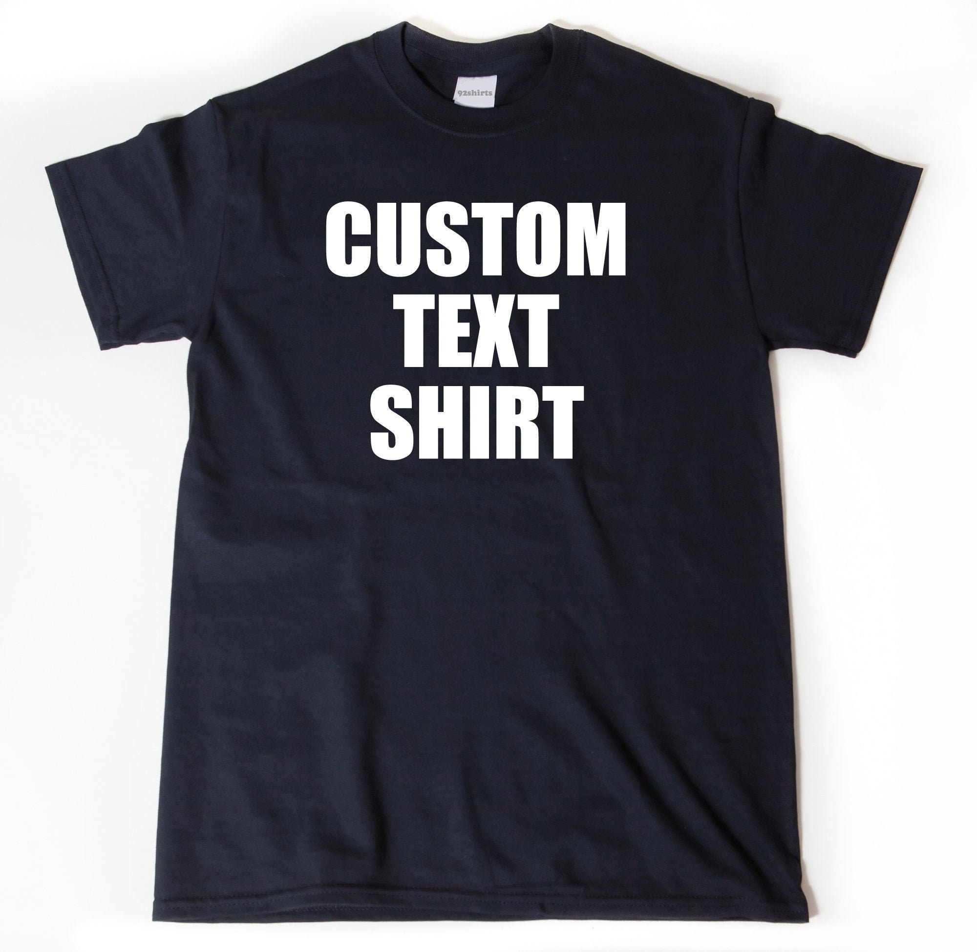 Custom Shirt Personalized Block Font Shirt Custom - Etsy
