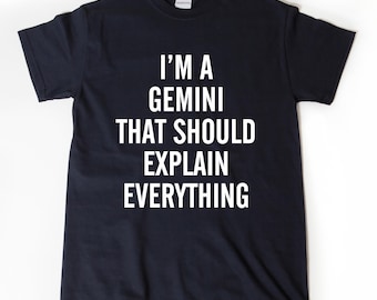 I'm A Gemini That Should Explain Everything T-shirt  - Astrology Horoscope Gift