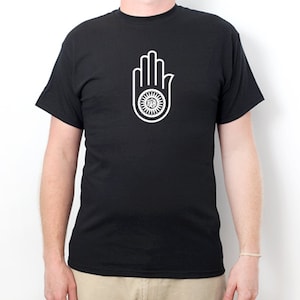 Ahimsa Shirt, Ahimsa T-shirt, Peace Jain Hand Symbol, Dharma Shirt, Non-Violence Tee Shirt